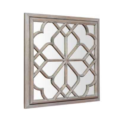 Picture of Zapopan Mindi Wood Square Accent Mirror Frame