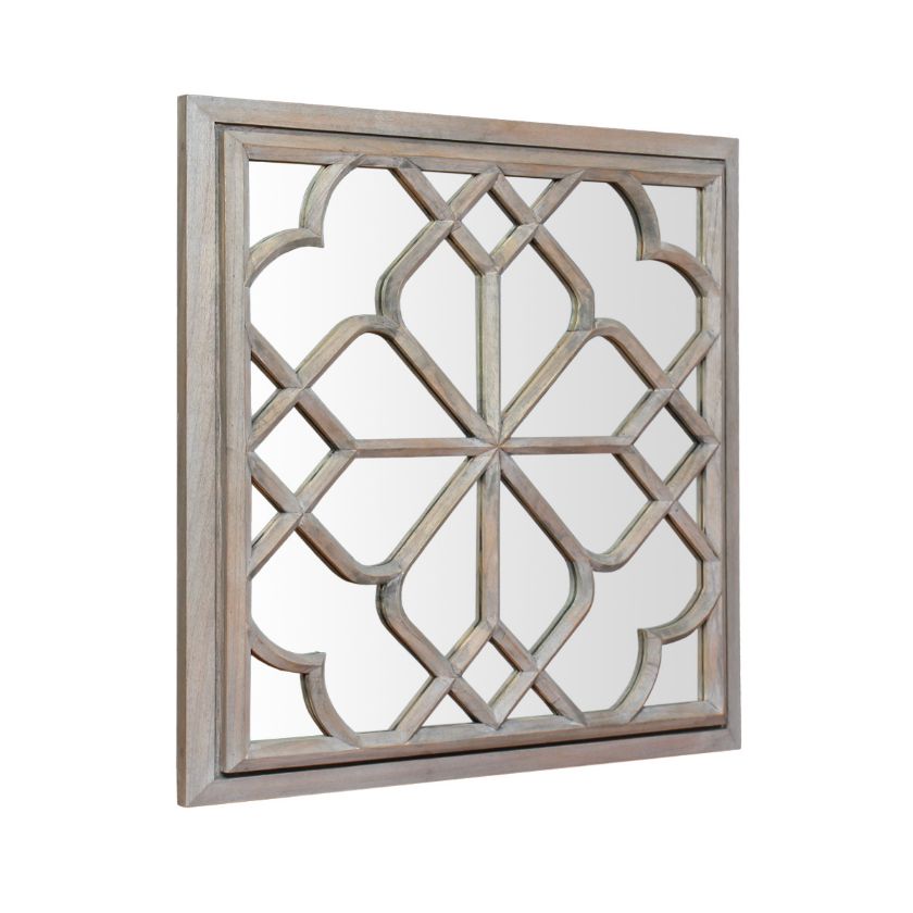 Picture of Zapopan Mindi Wood Square Accent Mirror Frame