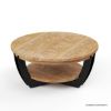 Picture of Upland Rustic Contemporary Teak Wood & Iron Living Room Furniture Set