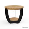 Picture of Upland Rustic Contemporary Teak Wood & Iron Living Room Furniture Set