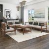 Picture of Boudry Rustic Modern Teak Wood Rectangle Coffee Table