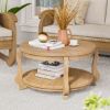 Picture of Fortaleza Rustic Outdoor Teak Round Coffee Table