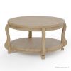 Picture of Fortaleza Rustic Outdoor Teak Round Coffee Table