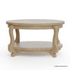 Picture of Fortaleza Rustic Outdoor Teak Round Coffee Table