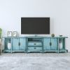 Picture of Mongolian Extra Long Solid Wood TV Media Console Cabinet (96"/118")