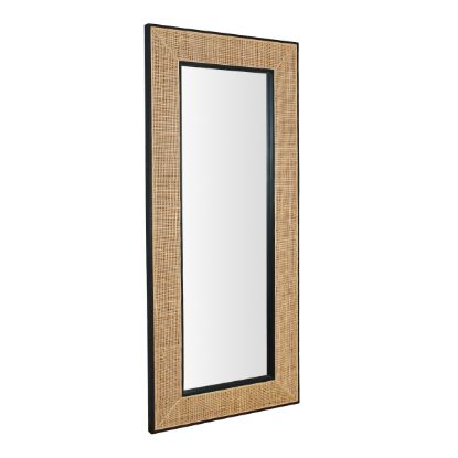 Picture of Napa Traditional Natural Rattan Tall Narrow Hanging Mirror