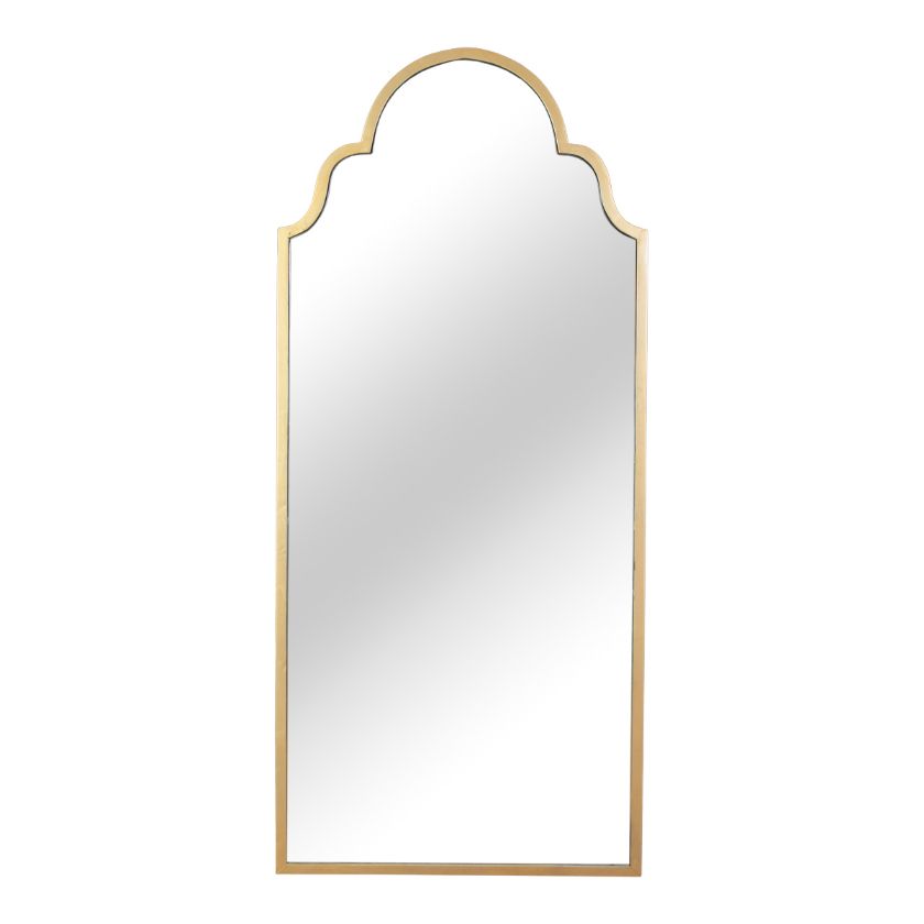 Picture of Pomona Moroccan Gold Metal Wall Mounted Tall Arched Accent Mirror