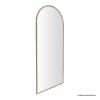 Picture of Pittsburg Modern Gold Metal Full Length Arched Frame Standing Mirror