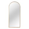 Picture of Pittsburg Modern Gold Metal Full Length Arched Frame Standing Mirror