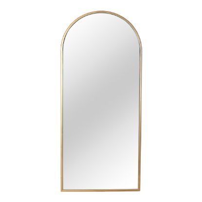 Picture of Pittsburg Modern Gold Metal Full Length Arched Frame Standing Mirror