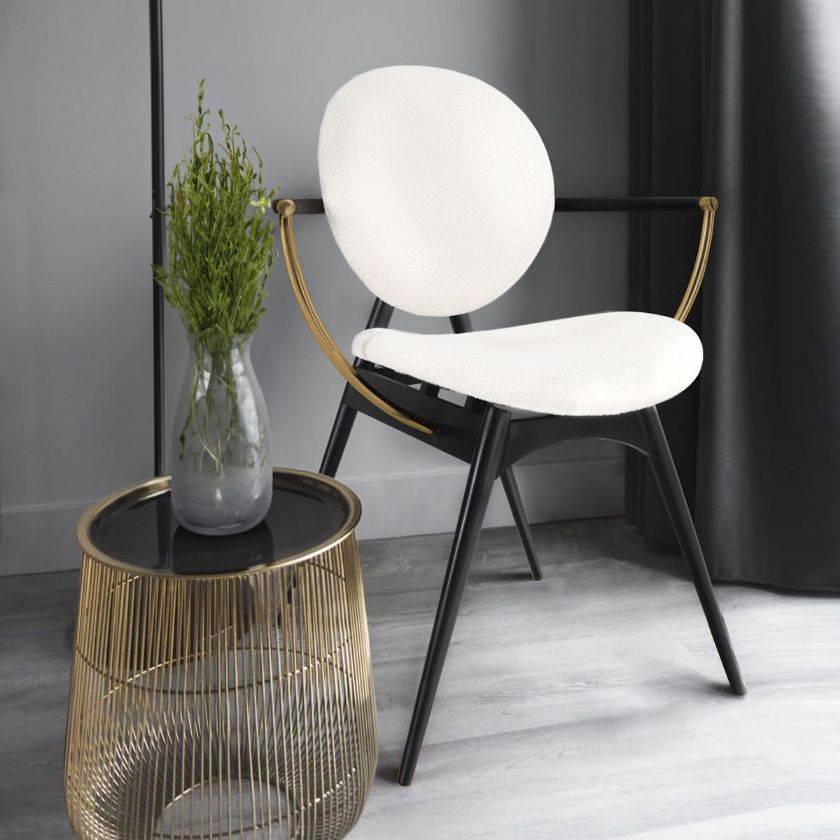 Picture of Wrocław Modern Circle Armchair With Steel Frame