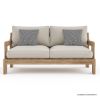 Picture of Plumpton Rustic Teak Wood Outdoor 2 Seater Sofa