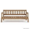 Picture of Plumpton Rustic Teak Wood Outdoor 2 Seater Sofa