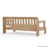 Picture of Plumpton Rustic Teak Wood Outdoor 2 Seater Sofa