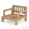 Picture of Plumpton Rustic Teak Wood Outdoor Single Seat Sofa