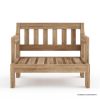 Picture of Plumpton Rustic Teak Wood Outdoor Single Seat Sofa