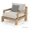 Picture of Plumpton Rustic Teak Wood Outdoor Single Seat Sofa