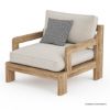 Picture of Plumpton Rustic Teak Wood Outdoor Single Seat Sofa