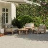Picture of Plumpton Rustic Teak Wood Outdoor Single Seat Sofa