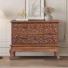 Picture of Eldridge Mid Century Antique Hand Carved Solid Wood Dresser