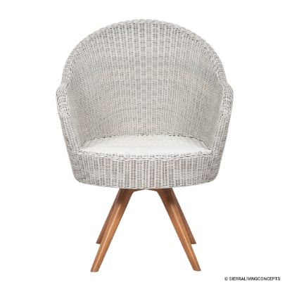 Picture of Guntersville Rattan Outdoor Swivel Dining Chair