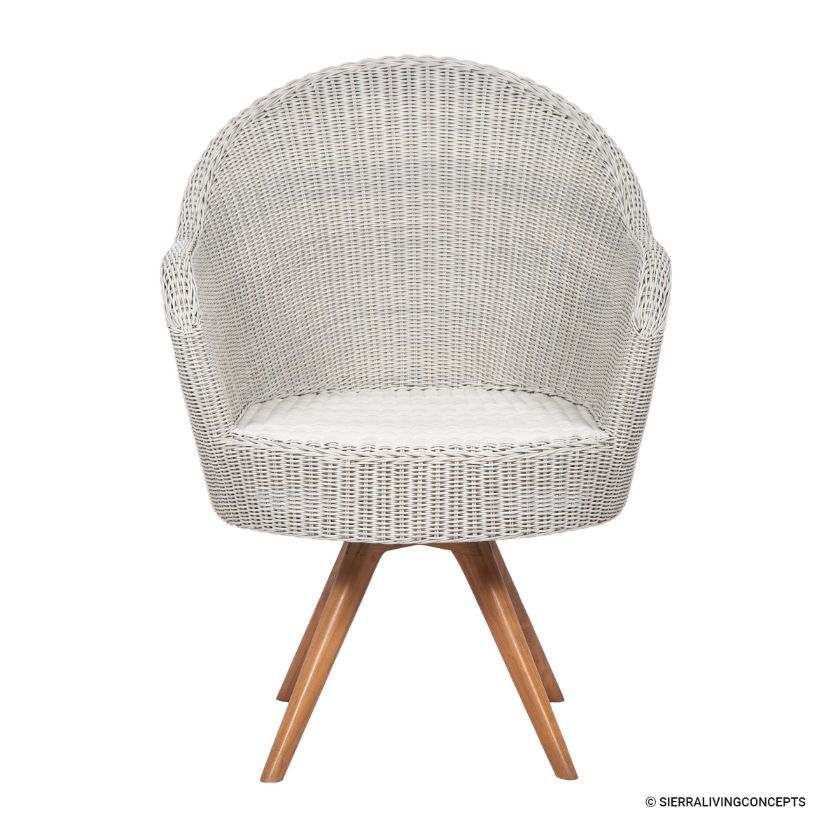 Picture of Guntersville Rattan Outdoor Swivel Dining Chair