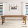 Picture of Litchfield Handcrafted Vintage Rustic Solid Wood Dining Table