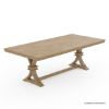 Picture of Cartagena Rustic Solid Wood 7 Piece Mid-century Style Dining Set