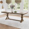 Picture of Cartagena Rustic Solid Wood Mid-century Style Dining Table