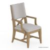 Picture of Cartagena Rustic Solid Wood Mid Century Dining Armchair
