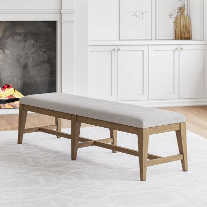 Picture of Cartagena Rustic Solid Wood Mid-century Style Bench