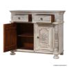 Picture of Keene Country Weathered White Solid Wood 2 Door Storage Cabinet