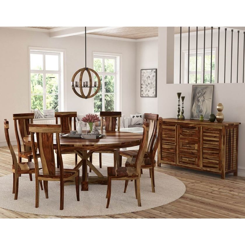 Picture of Bedford Solid Wood Round Dining Room Set