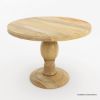 Picture of Maitland Farmhouse Mango Wood Pedestal Small Round Dining Table