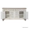 Picture of Hughson Traditional Cream White Ornate Hand Carved 4 Door Sideboard