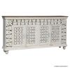 Picture of Hughson Traditional Cream White Ornate Hand Carved 4 Door Sideboard