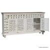 Picture of Hughson Traditional Cream White Ornate Hand Carved 4 Door Sideboard