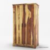 Picture of Kingman Rustic Wardrobe Armoire with Shelves and Drawers