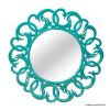 Picture of  Cortez Turquoise Swirl Pattern Round Wall Mirror