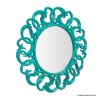 Picture of  Cortez Turquoise Swirl Pattern Round Wall Mirror