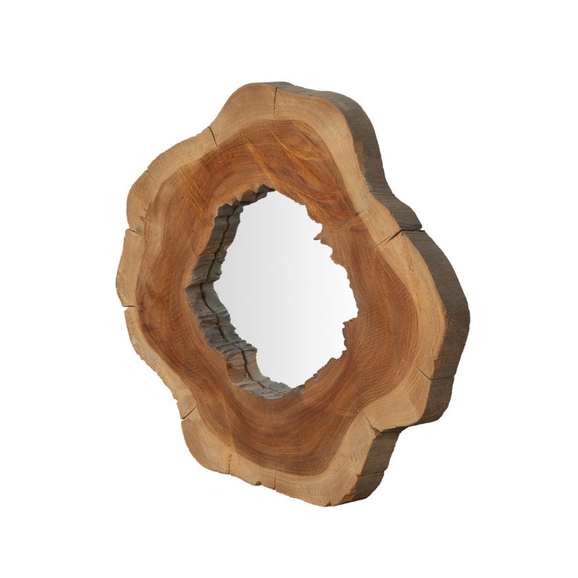 Picture of Ouray Antique Teak Decorative Wall Mirror
