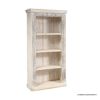 Picture of Cerritos Solid Reclaimed Wood White 4 Shelf Tall Bookcase