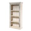 Picture of Cerritos Solid Reclaimed Wood White 4 Shelf Tall Bookcase