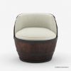 Picture of Pueblo Vintage Rustic Wine Barrel Chairs