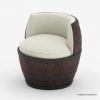 Picture of Pueblo Vintage Rustic Wine Barrel Chairs
