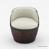 Picture of Pueblo Vintage Rustic Wine Barrel Chairs