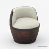 Picture of Pueblo Vintage Rustic Wine Barrel Chairs