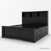 Picture of Mission Modern Solid Wood 6 Piece Storage Bedroom Set