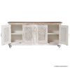 Picture of Shasta Antique Distressed Solid Wood Two Tone Long Sideboard Cabinet