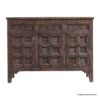 Picture of Humboldt Hand Carved Rustic Brown 3 Door Traditional Sideboard